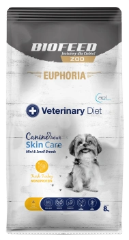 Karma dla psów EUPHORIA Veterinary Diet Canine SKIN CARE Indyk Monoprotein (mini i małe rasy) 8 kg