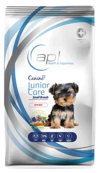 Karma sucha z wołowiną APL Canine Junior Care (małe rasy) 8 kg