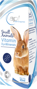 APL SMALL ANIMALS VITAMIN D3 + MINERALS 30 ml
